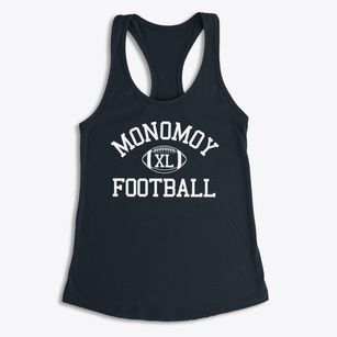 Monomoy Regional High School Classic Football Women's Racerback Tank