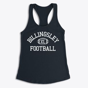 Billingsley High School Classic Football Women's Racerback Tank