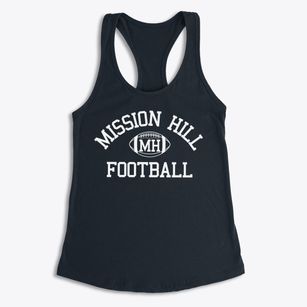 Mission Hill School Classic Football Women's Racerback Tank