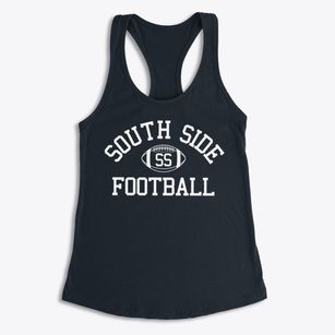 South Side Christian School Classic Football Women's Racerback Tank