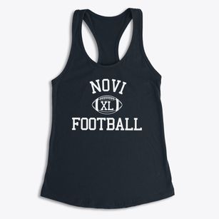 Novi Christian School Classic Football Women's Racerback Tank