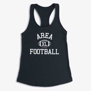 Area Learning Center Classic Football Women's Racerback Tank