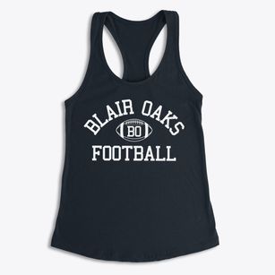 Blair Oaks High School Classic Football Women's Racerback Tank