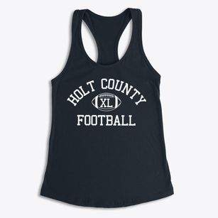 Holt County District 147 School Classic Football Women's Racerback Tank