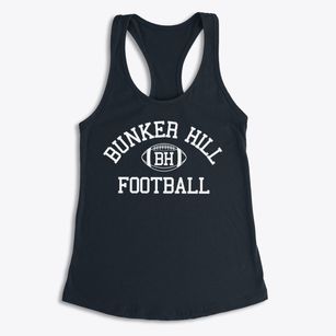 Bunker Hill High School Classic Football Women's Racerback Tank