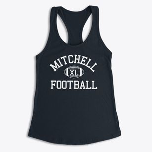 Mitchell High School Classic Football Women's Racerback Tank
