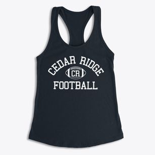 Cedar Ridge High School Classic Football Women's Racerback Tank