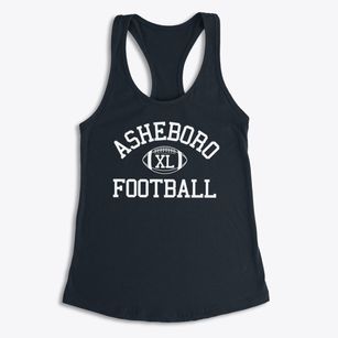 Asheboro High School Classic Football Women's Racerback Tank