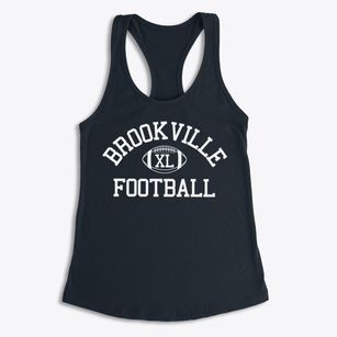 Brookville High School Classic Football Women's Racerback Tank
