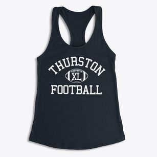 Thurston High School Classic Football Women's Racerback Tank