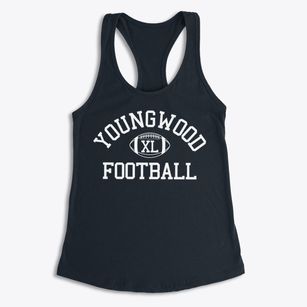 Youngwood Baptist School Classic Football Women's Racerback Tank