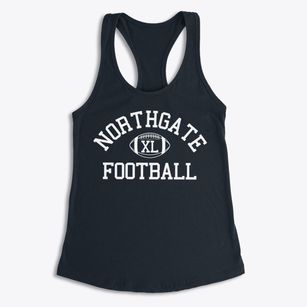 Northgate High School Classic Football Women's Racerback Tank