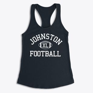 Johnston High School Classic Football Women's Racerback Tank