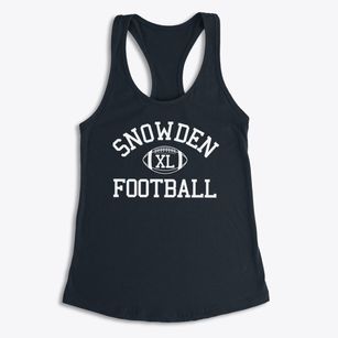 Snowden School Classic Football Women's Racerback Tank