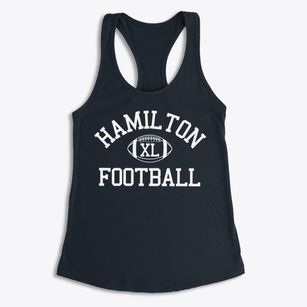 Hamilton High School Classic Football Women's Racerback Tank
