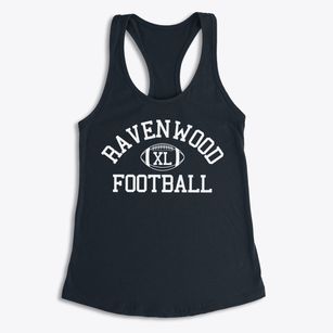 Ravenwood High School Classic Football Women's Racerback Tank