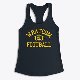 Whatcom Hills Waldorf School Classic Football Women's Racerback Tank
