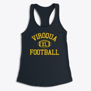 Viroqua High School Classic Football Women's Racerback Tank
