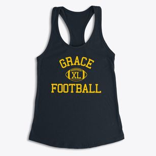 Grace School Classic Football Women's Racerback Tank