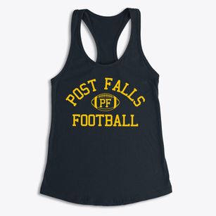 Post Falls Junior High School Classic Football Women's Racerback Tank