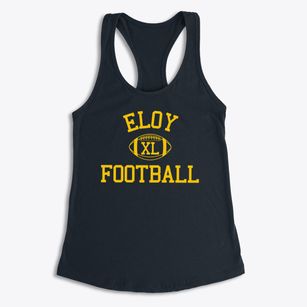 Eloy Junior High School Classic Football Women's Racerback Tank