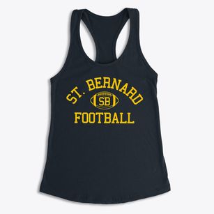 St. Bernard School Classic Football Women's Racerback Tank