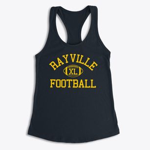 Rayville Junior High School Classic Football Women's Racerback Tank