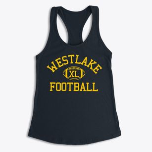 Westlake High School Classic Football Women's Racerback Tank