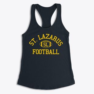 St. Lazarus School Classic Football Women's Racerback Tank