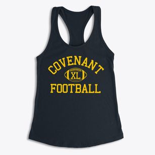 Covenant Christian School Classic Football Women's Racerback Tank