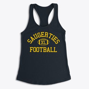 Saugerties Junior High School Classic Football Women's Racerback Tank
