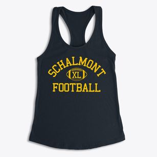 Schalmont High School Classic Football Women's Racerback Tank