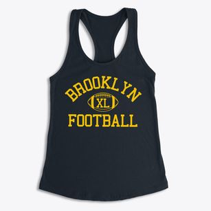 Brooklyn Community Arts & Media Classic Football Women's Racerback Tank