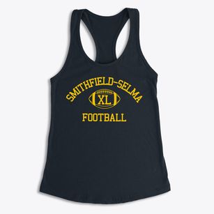 Smithfield-selma High School Classic Football Women's Racerback Tank