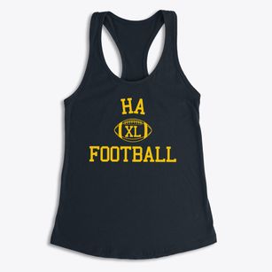 Ha Prep Academy Classic Football Women's Racerback Tank