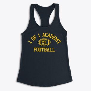 1 Of 1 Academy Red Classic Football Women's Racerback Tank