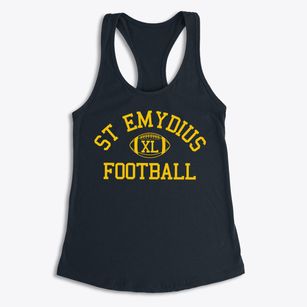 St Emydius Parish Classic Football Women's Racerback Tank