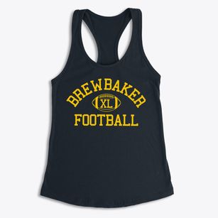 Brewbaker Junior High School Classic Football Women's Racerback Tank