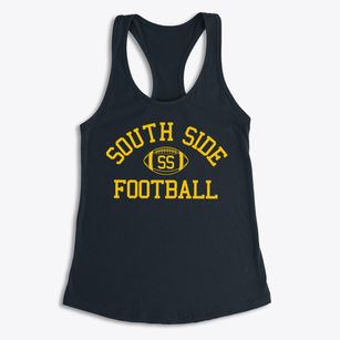 South Side High School Classic Football Women's Racerback Tank