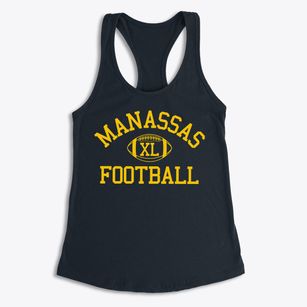 Manassas High School Classic Football Women's Racerback Tank