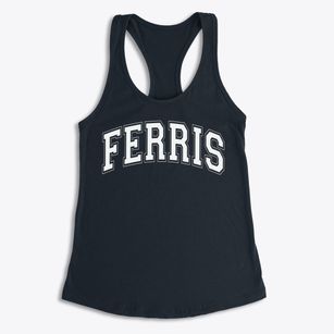 Ferris High School Varsity Arch Women's Racerback Tank