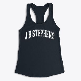 J B Stephens Elementary School Varsity Arch Women's Racerback Tank