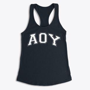 Aoy Elementary School Varsity Arch Women's Racerback Tank