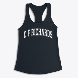 C F Richards Junior Academy Varsity Arch Women's Racerback Tank