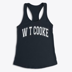 W T Cooke Elementary School Varsity Arch Women's Racerback Tank