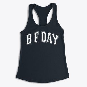 B F Day Elementary School Varsity Arch Women's Racerback Tank