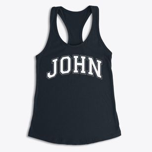 John Quincy Adams Primary School Varsity Arch Women's Racerback Tank