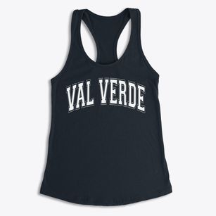Val Verde Continuation High School Varsity Arch Women's Racerback Tank