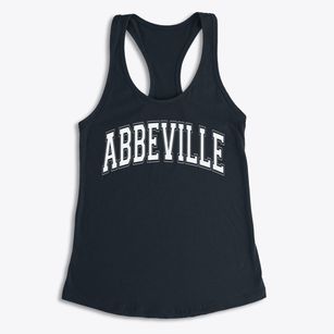 Abbeville Christian Academy Varsity Arch Women's Racerback Tank
