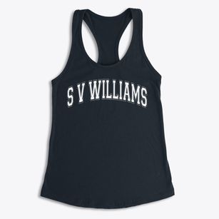 S V Williams Elementary School Varsity Arch Women's Racerback Tank